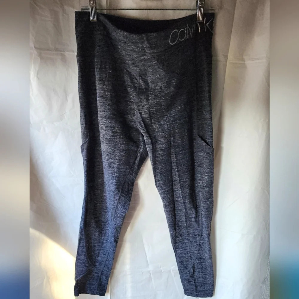 Calvin Klein Charcoal Gray Leggings Size L